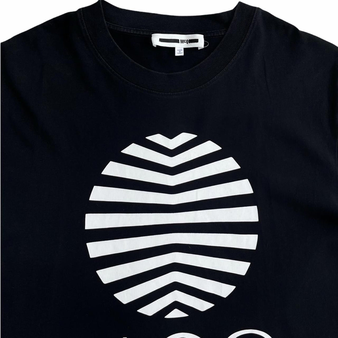 Alexander McQueen black front print t shirt