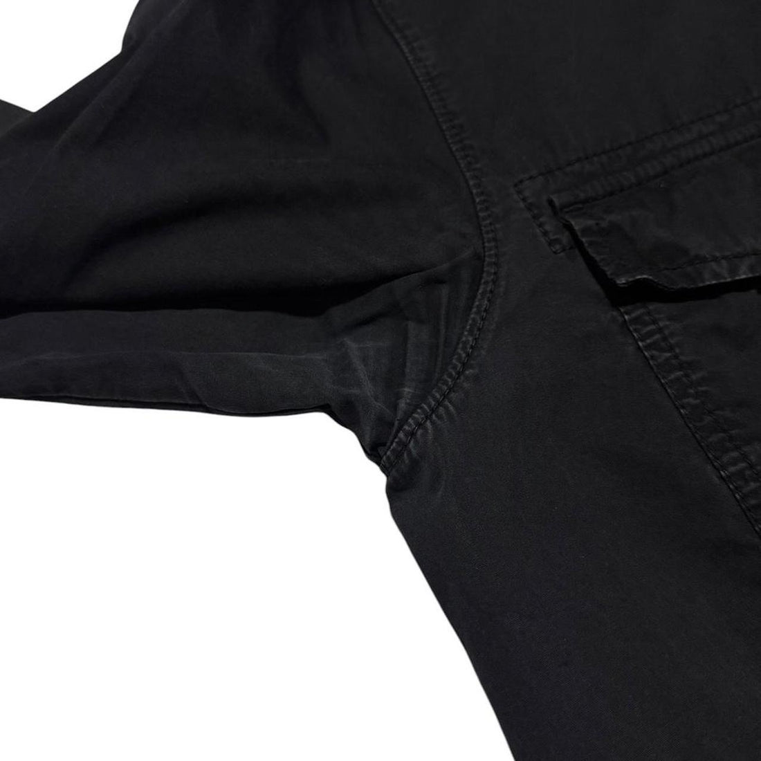 Stone Island Black Canvas Overshirt