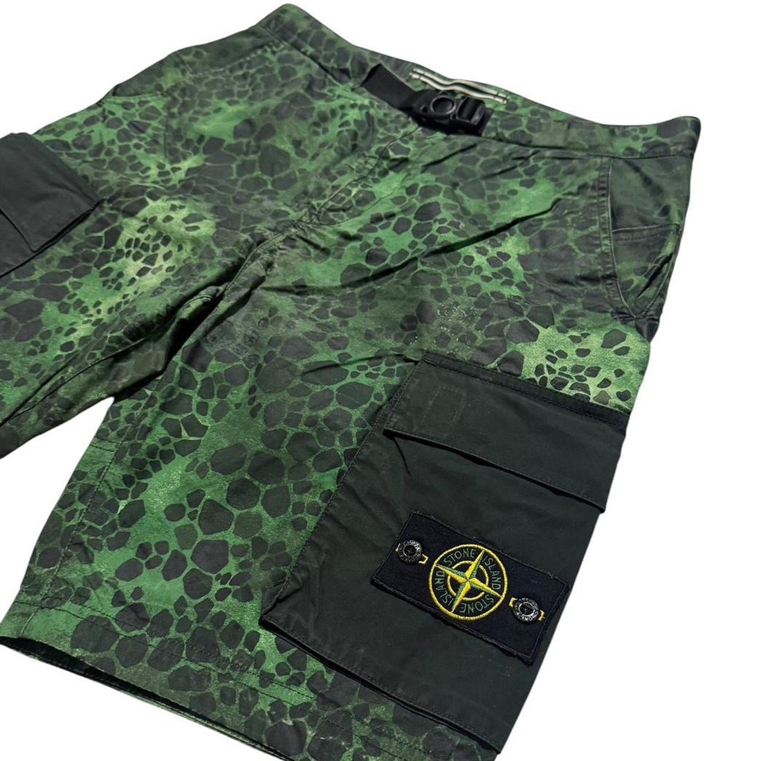 Stone Island Crocodile Camo Shorts