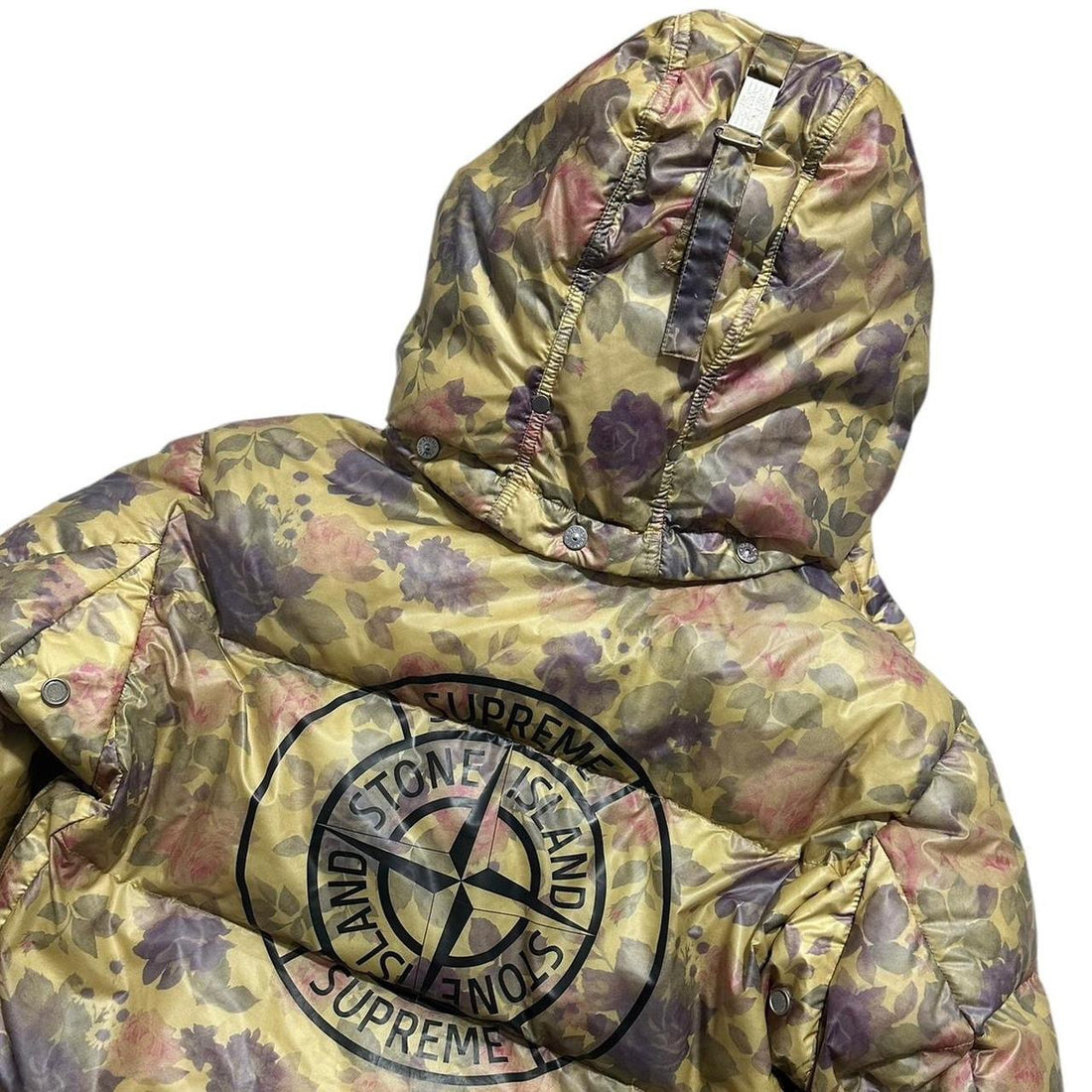 Stone Island Supreme Stampato Balaclava Down Jacket