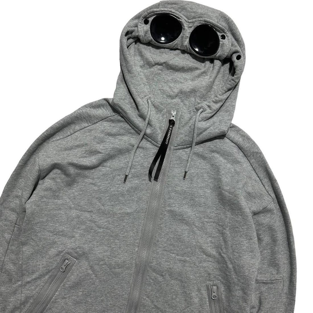 CP Company Heather Grey Goggle Hoodie