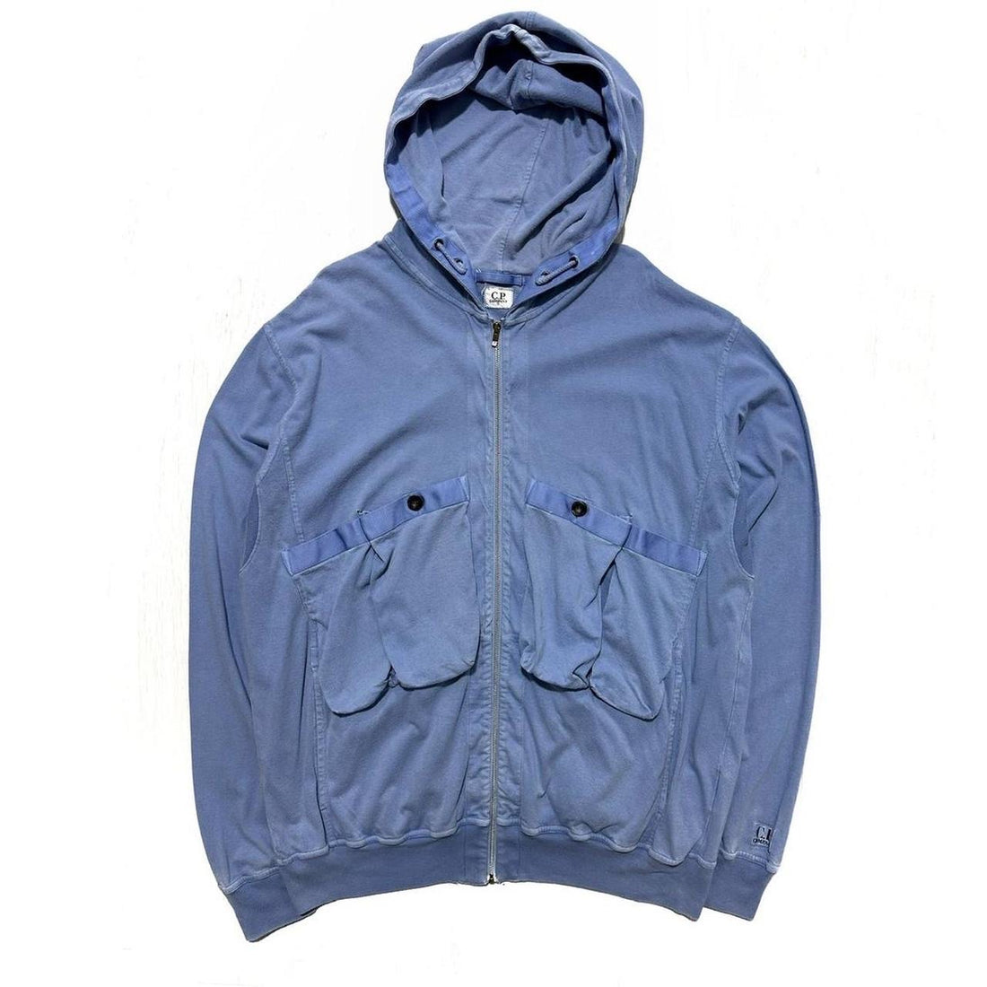 CP Company Double Pocket Zip Up Hoodie