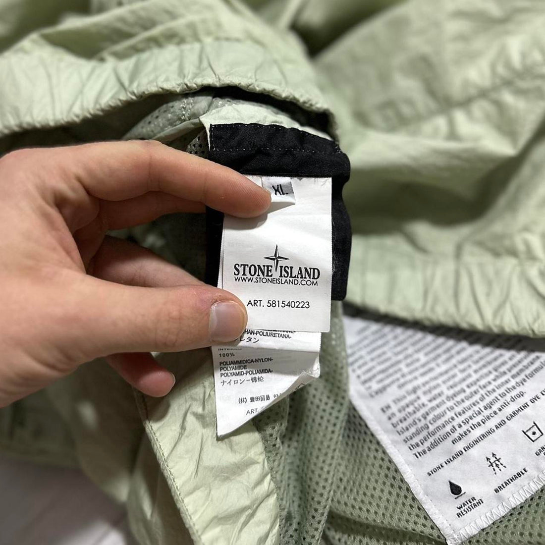 Stone Island Lime Membrana TC Jacket