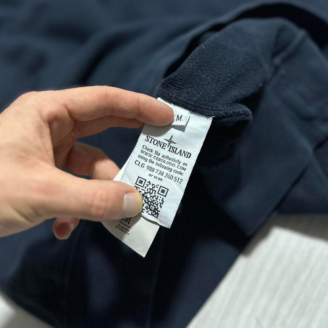 Stone Island Navy Pullover Crewneck