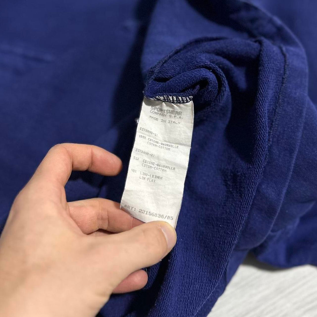 Stone Island S/S 1995 Blue Zip Up Shirt