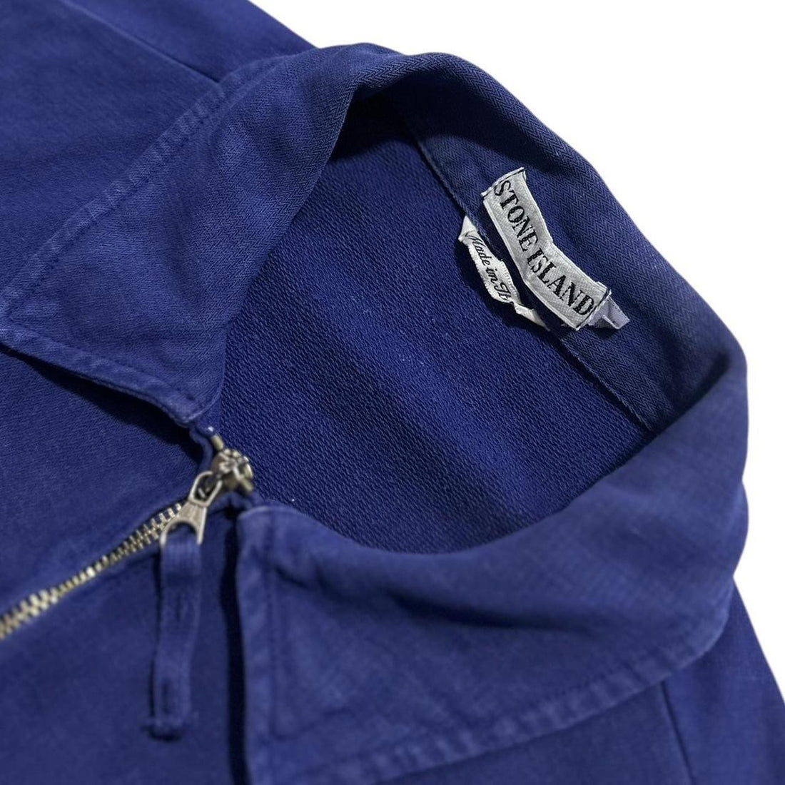 Stone Island S/S 1995 Blue Zip Up Shirt