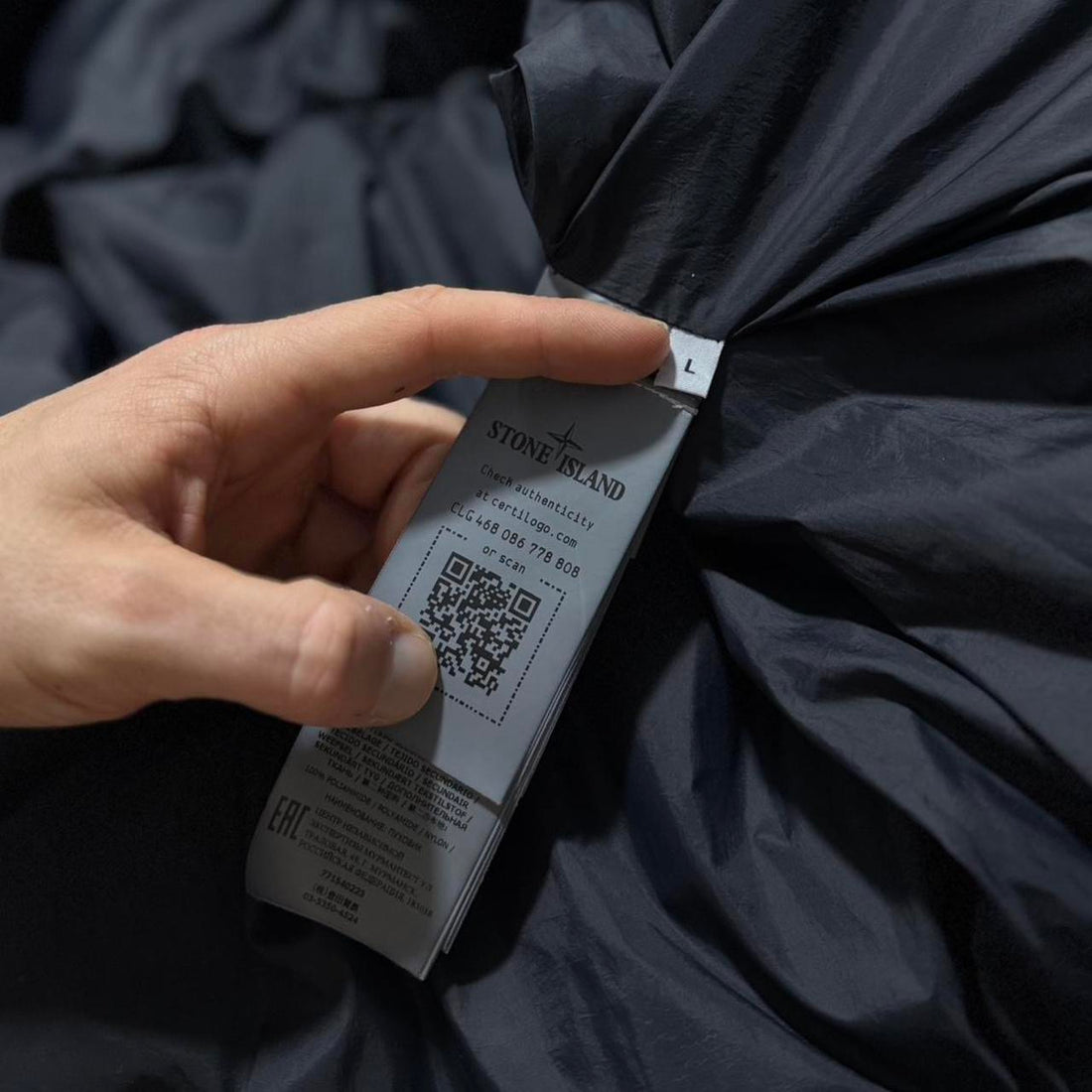 Stone Island Garment Dyed Crinkle Reps Down Jacket