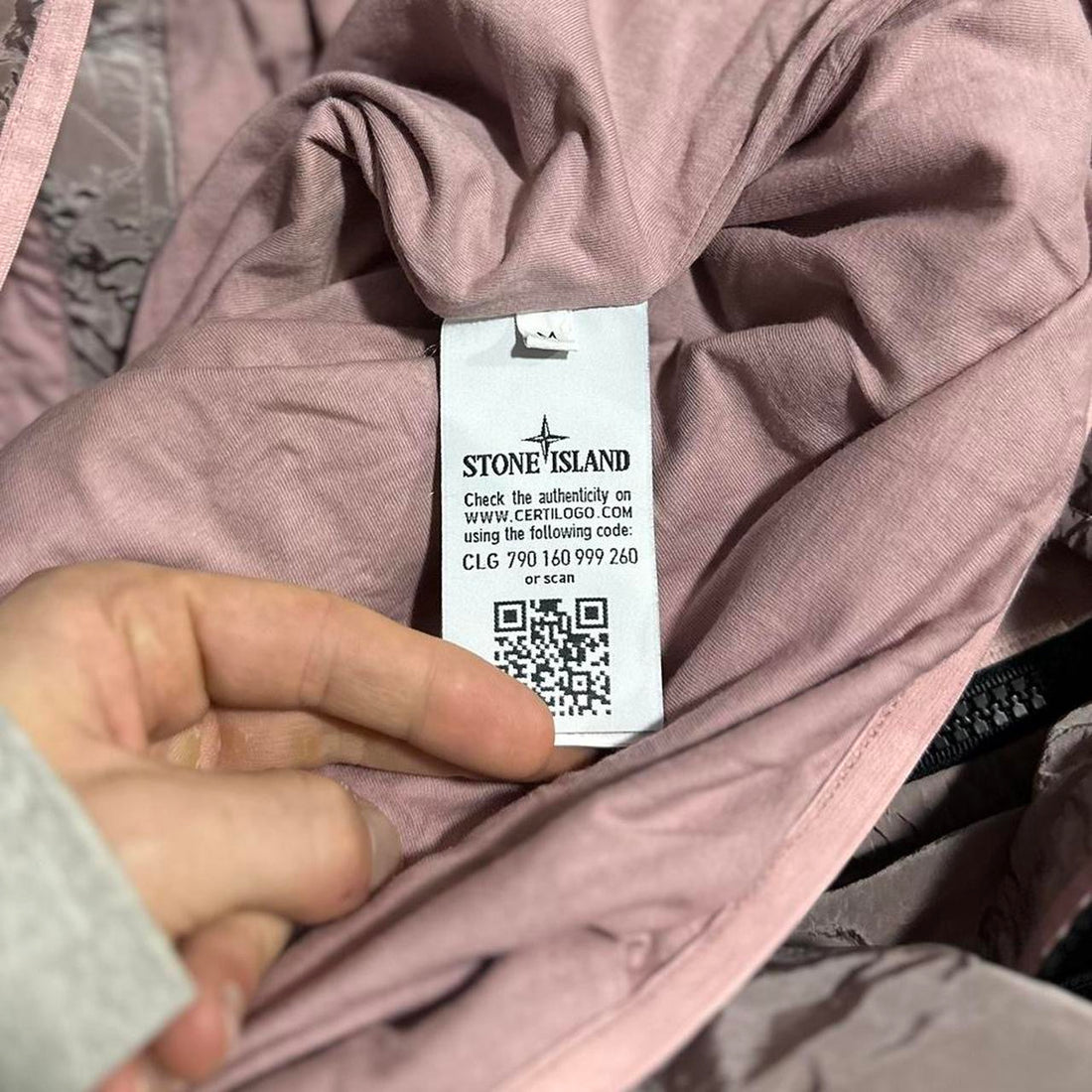 Stone Island Pink Nylon Metal Overshirt