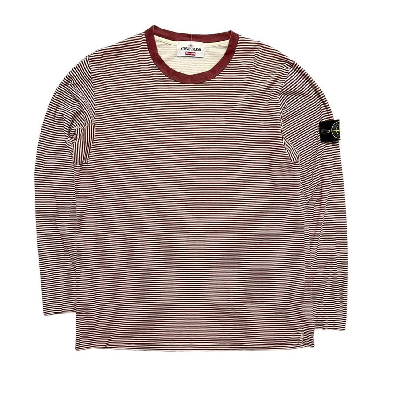 Stone island supreme store striped long sleeve