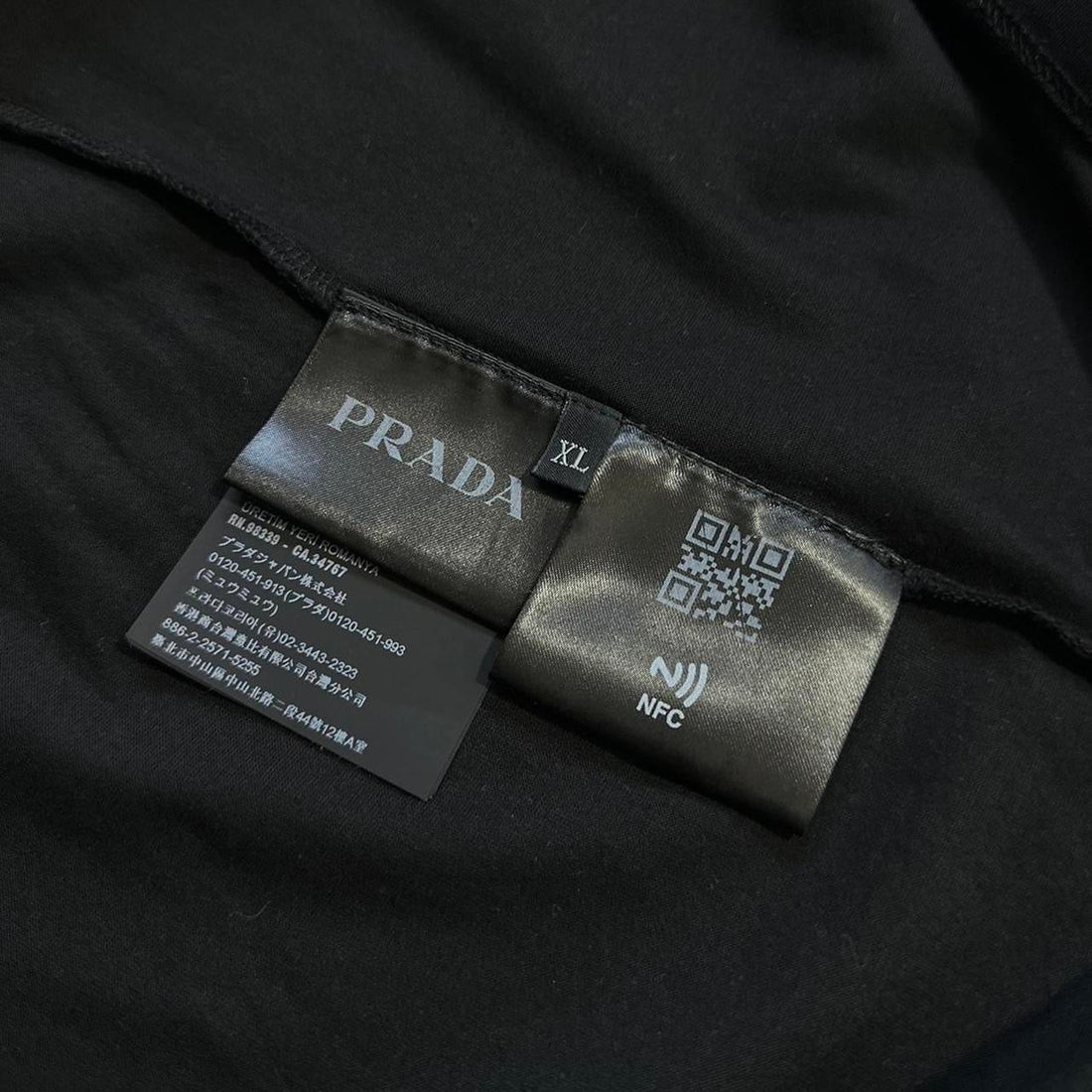 Prada Black Side Logo T-Shirt