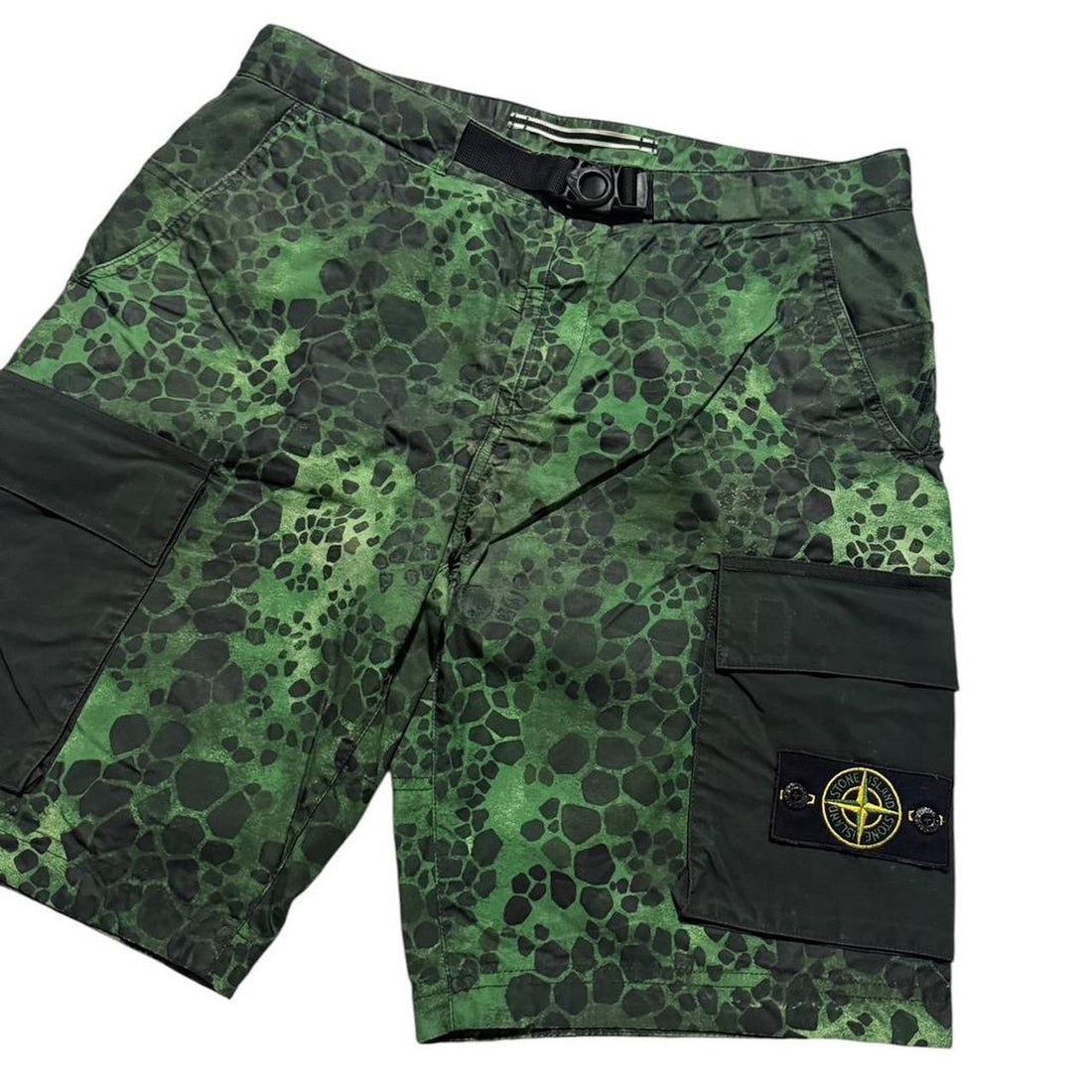 Stone Island Crocodile Camo Shorts