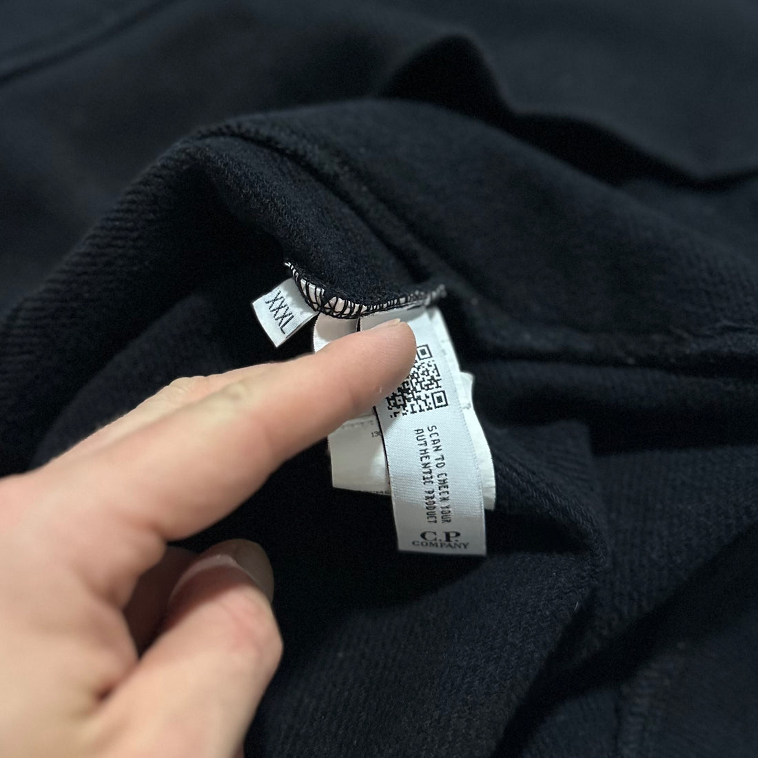 CP Company Black Quarter Zip Pullover