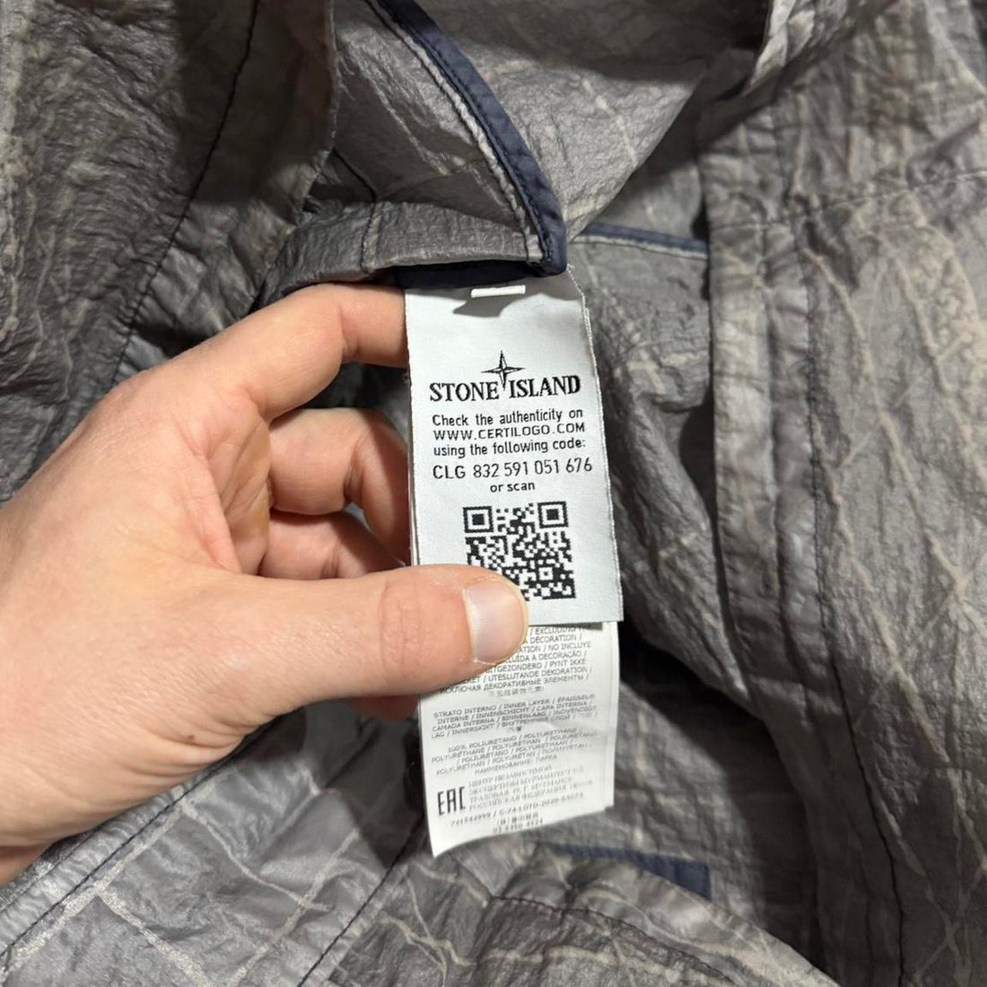 Stone Island Grid Reflective Jacket