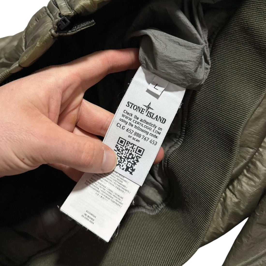 Stone Island Garment Dyed Down Jacket