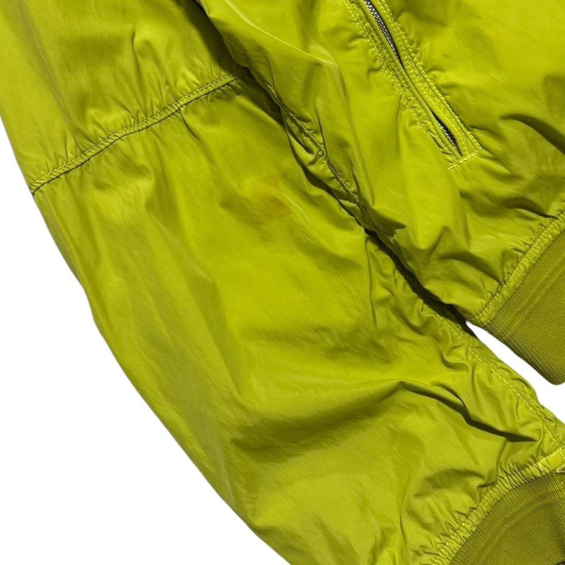 CP Company Lime Nylon Goggle Jacket