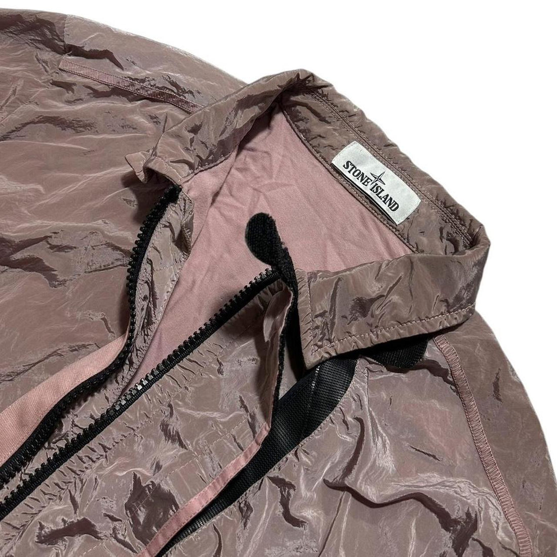 Stone Island Pink Nylon Metal Overshirt