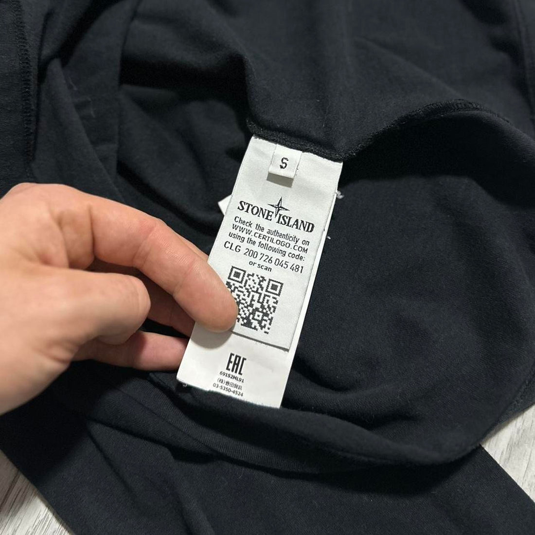 Stone Island Archivo Poly Felt Long Sleeve Top