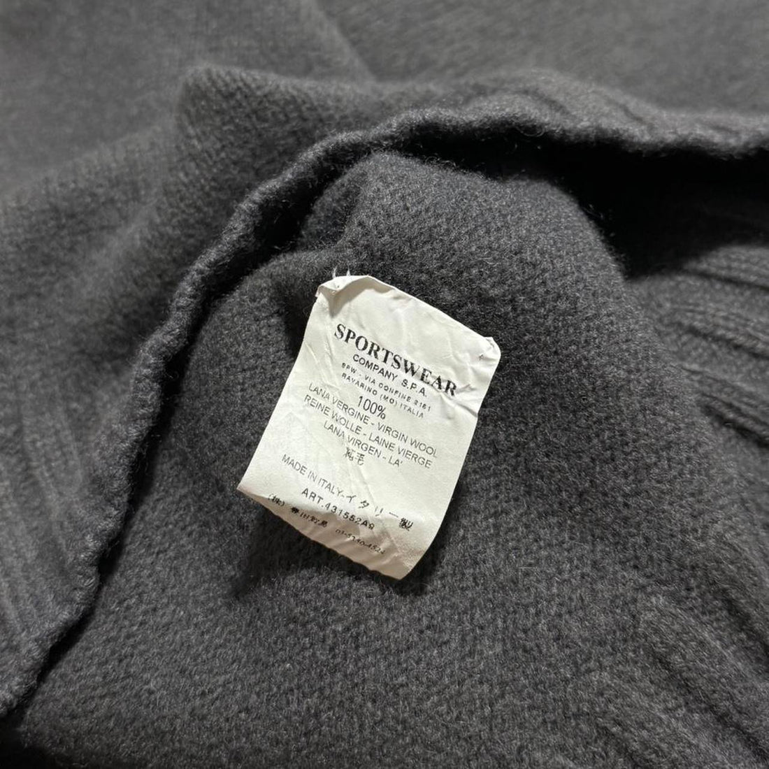 Stone Island Early 2000's Heavy Knit Pullover