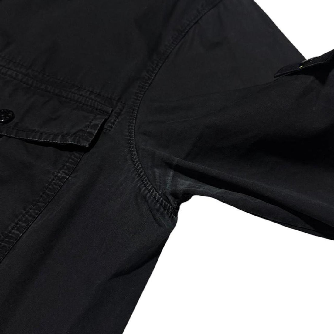 Stone Island Black Canvas Overshirt