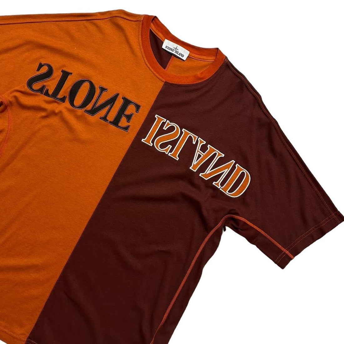 Stone Island Orange Split T-Shirt