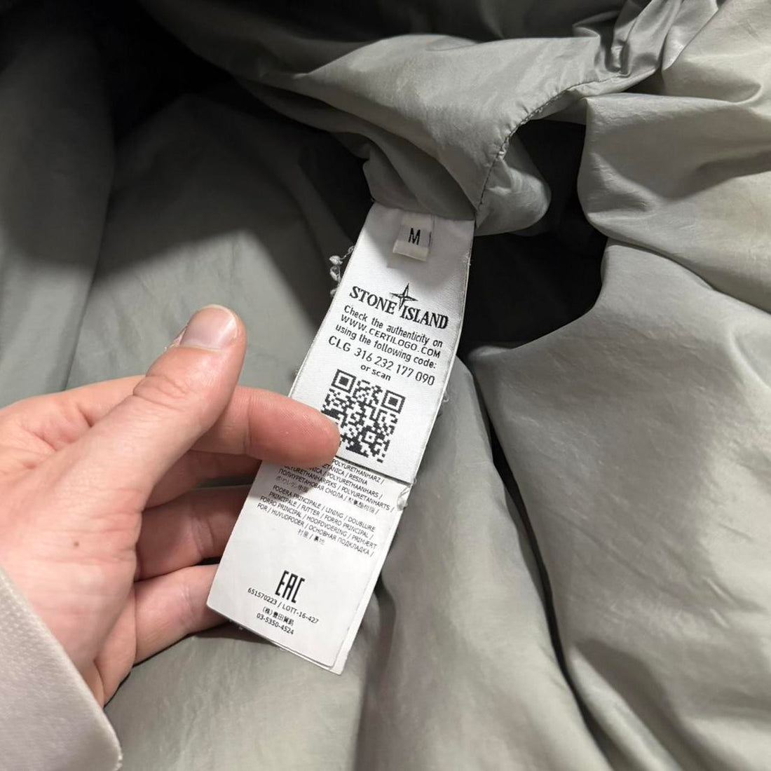 Stone Island Garment Dyed Down Parka Jacket