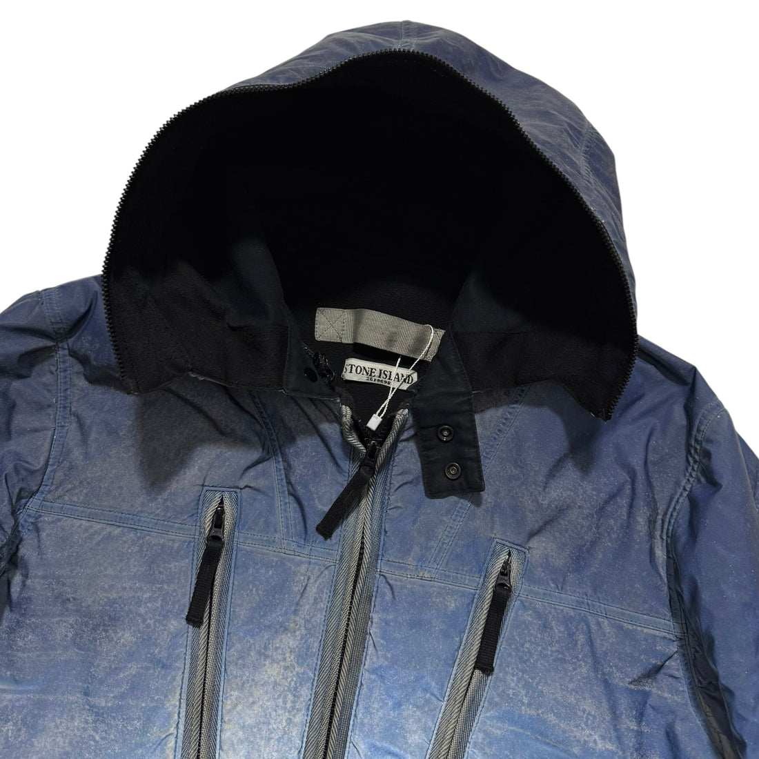 Stone Island Blue Liquid Reflective Jacket