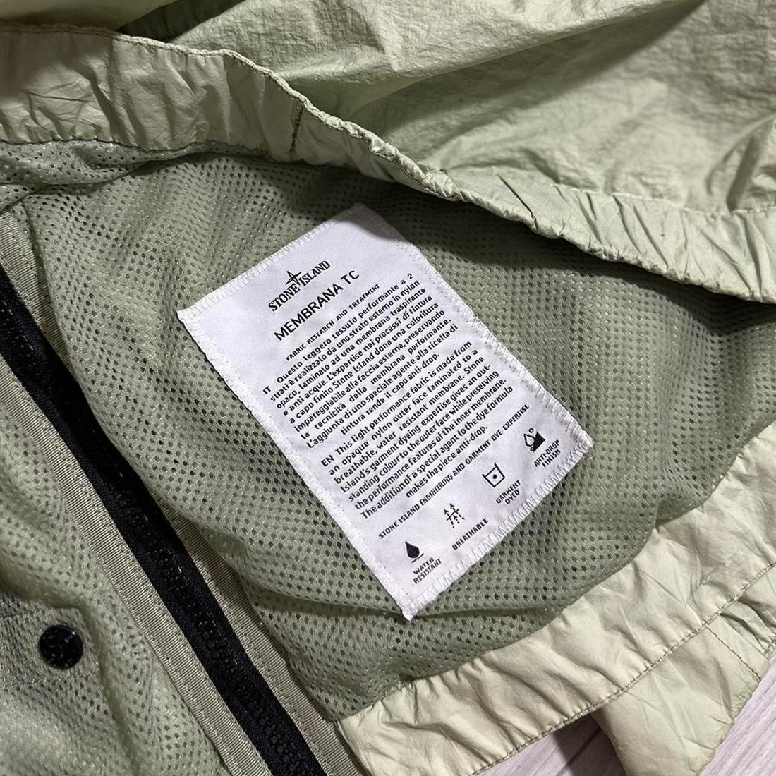 Stone Island Lime Membrana TC Jacket