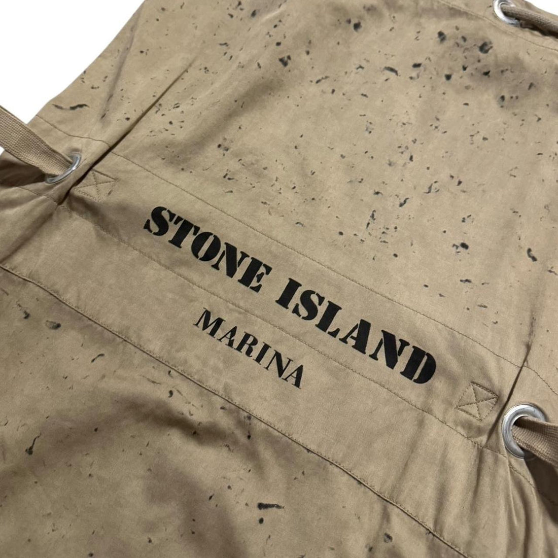Stone Island Marina Mid 80's Raso Gommato Bucket Bag