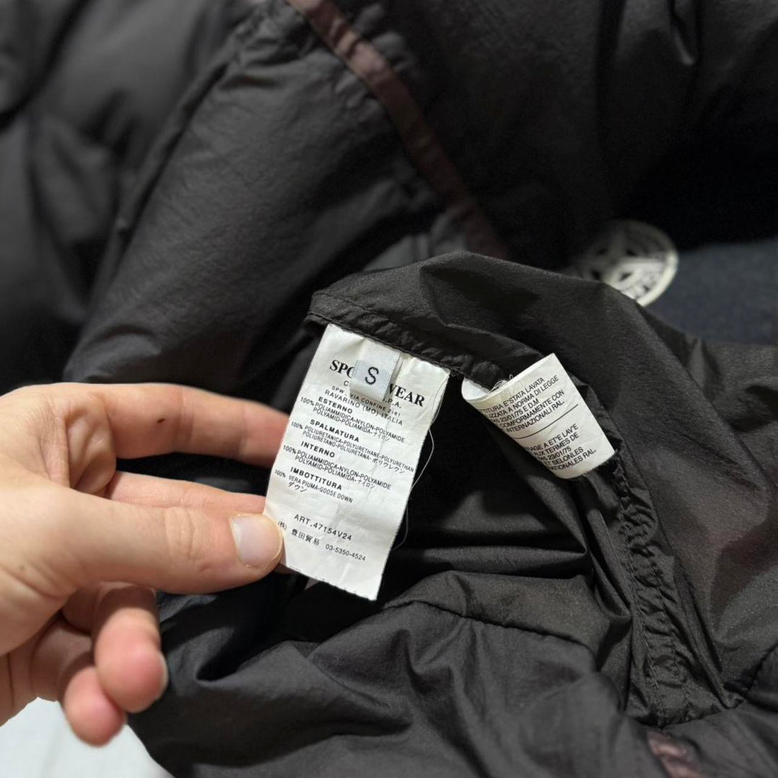 Stone Island Opaque Tela Down Jacket