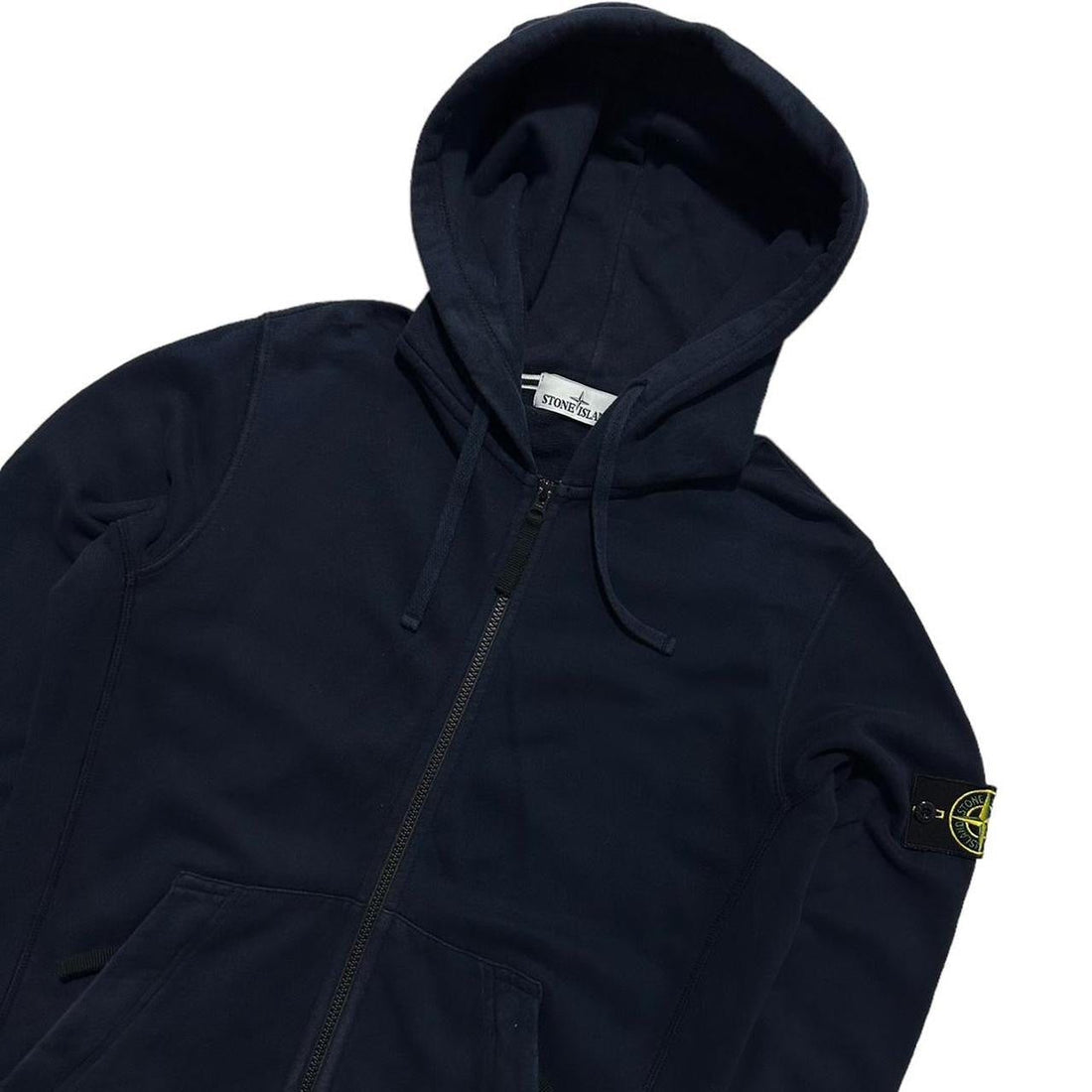 Stone Island Navy Full Zip Hoodie