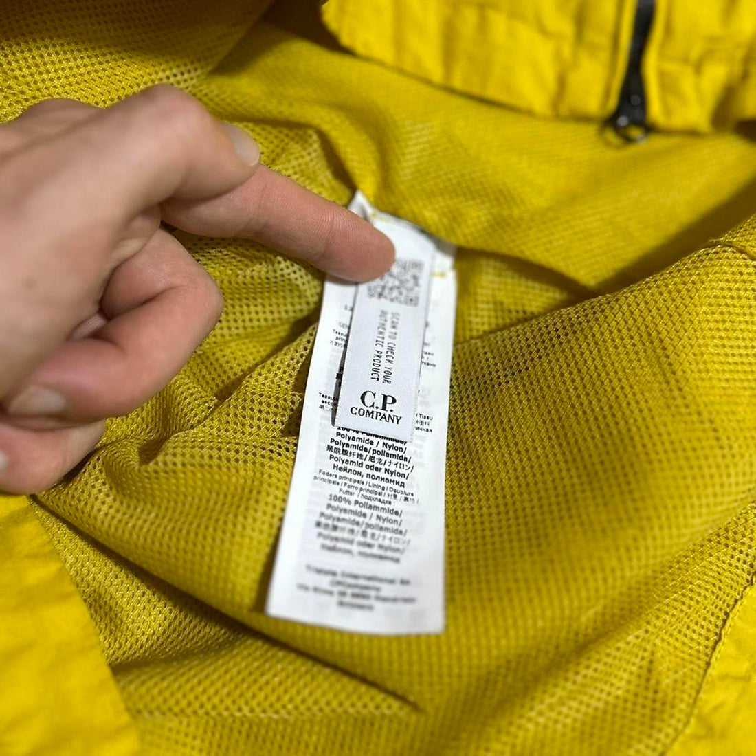 CP Company Yellow Nylon Overshirt