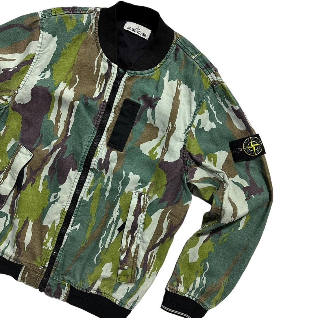 Stone Island Flowing Camo Bomber Jacket