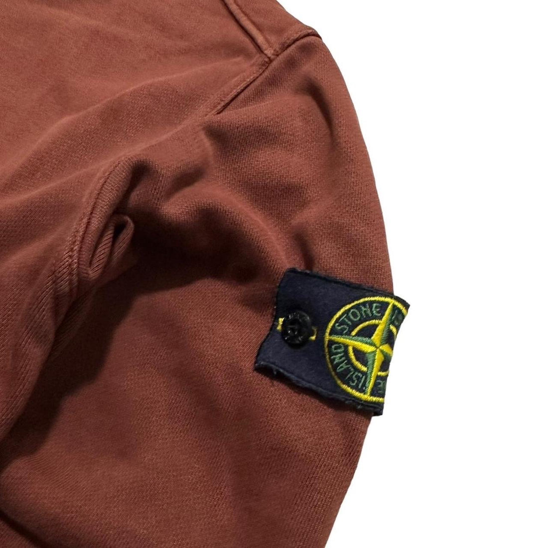 Stone Island Burnt Red Zip Up Hoodie