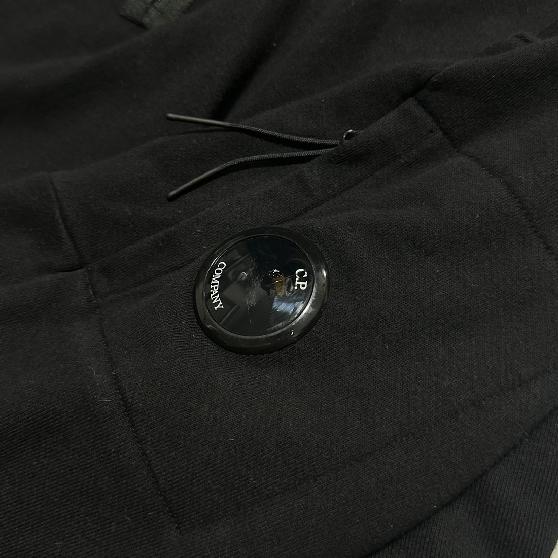 CP Company Black Quarter Zip Pullover