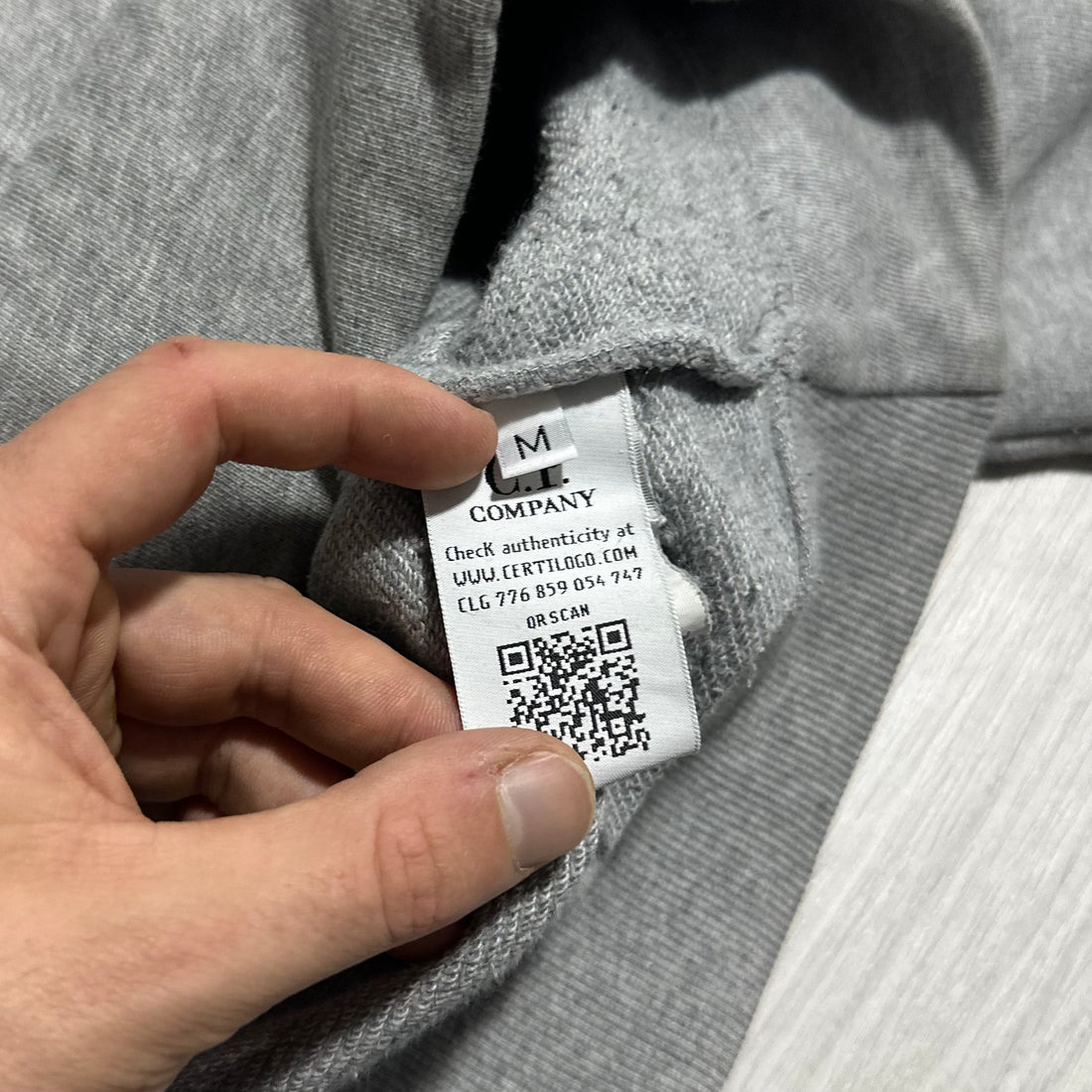 CP Company Grey Full Zip Hoodie