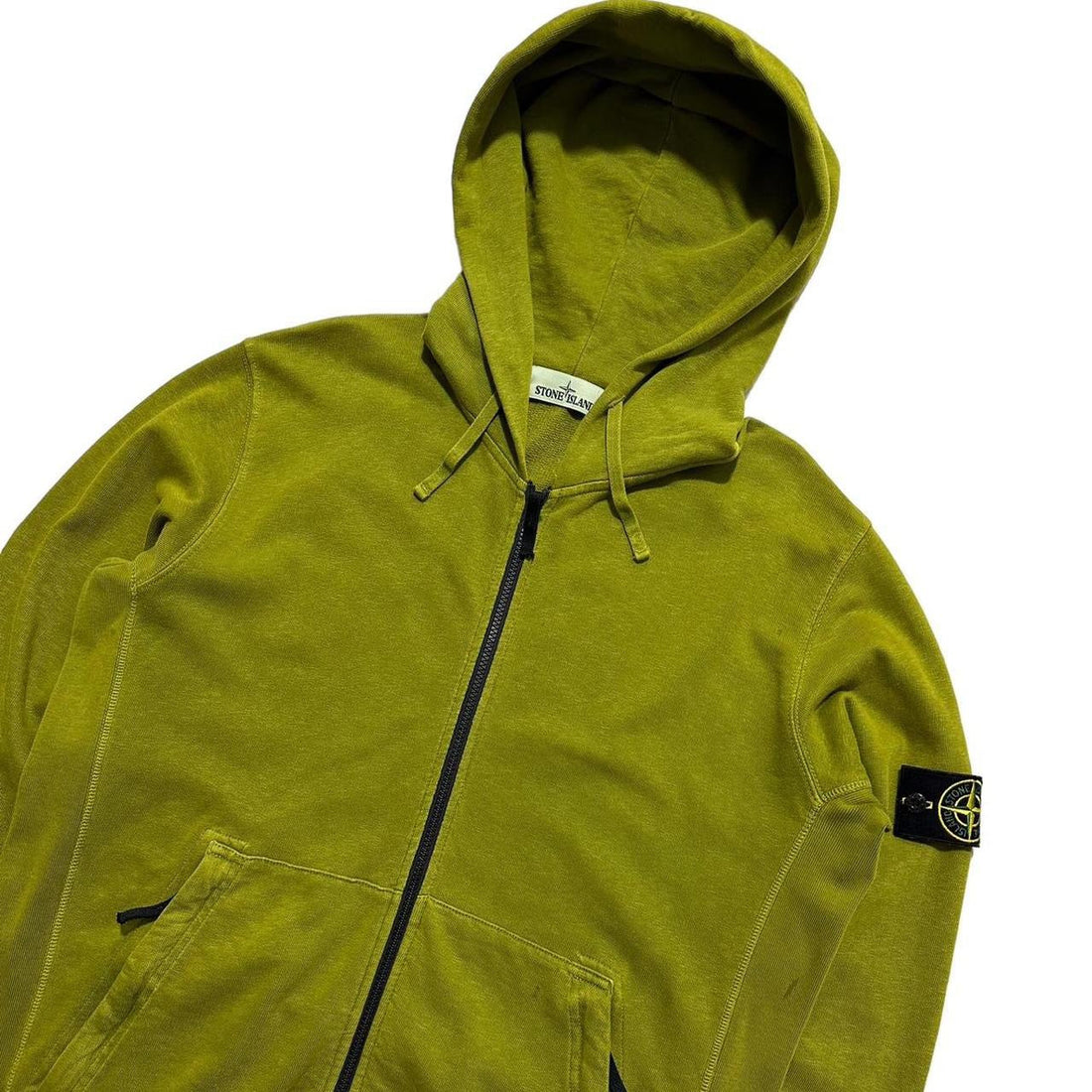 Stone Island Green Full Zip Hoodie