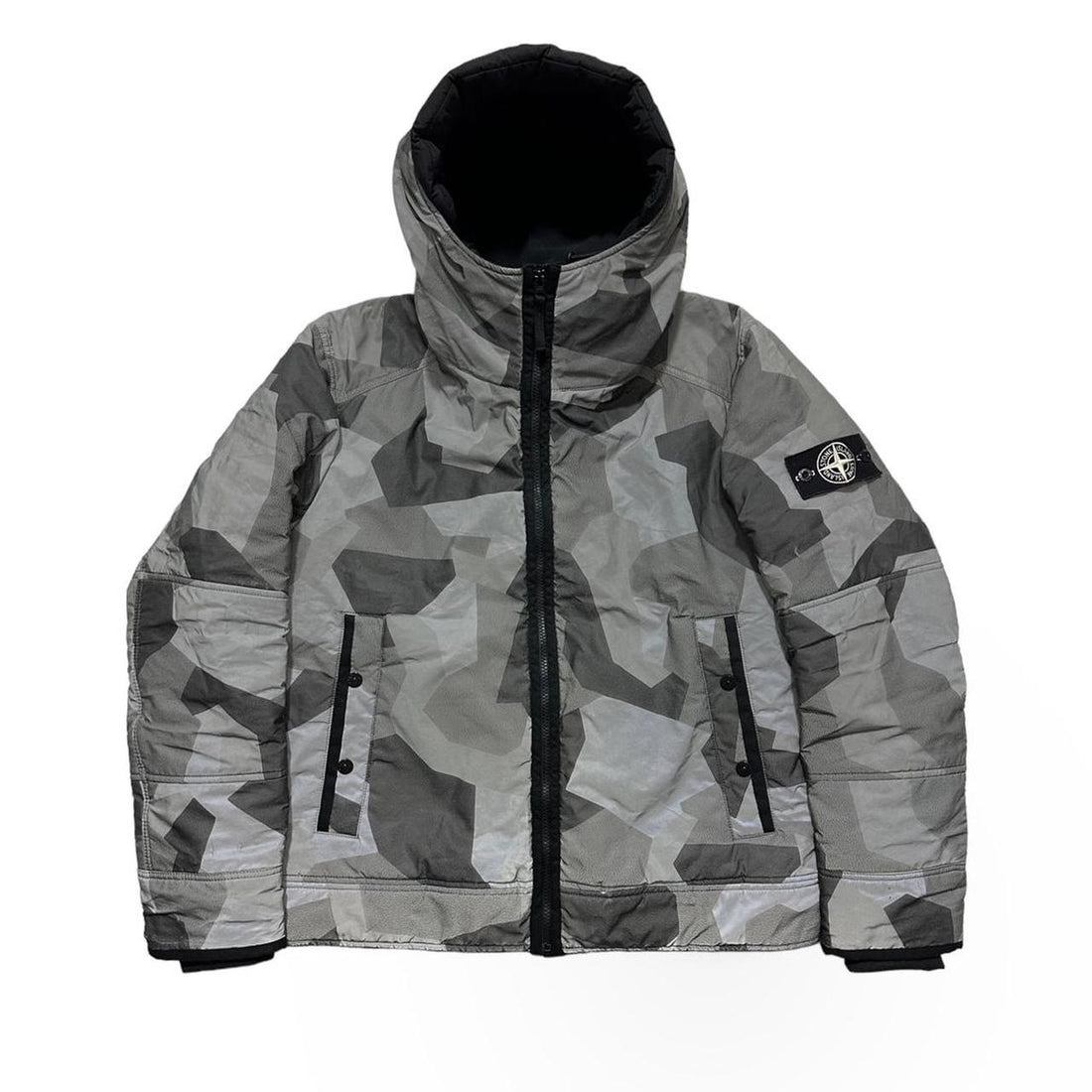Reflective Grey Stone Island Coat Reflective Camo Stone Island 30
