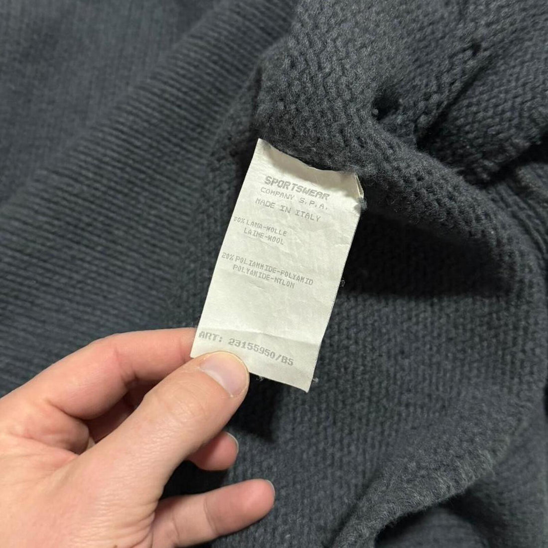 Stone Island A/W 1995 Heavy Wool Knit Pullover