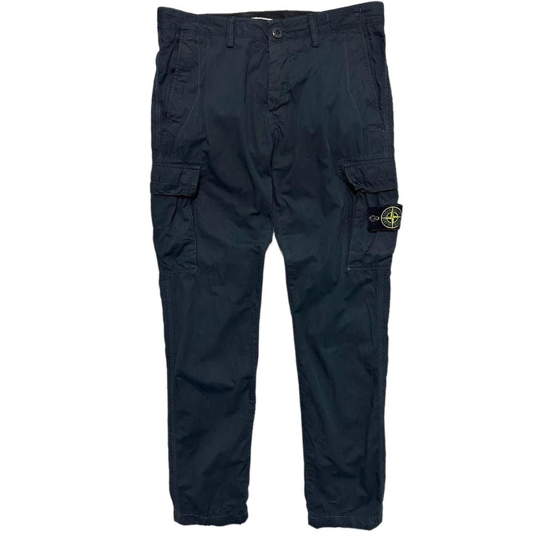 Stone Island Navy Dyed Canavs Cargos