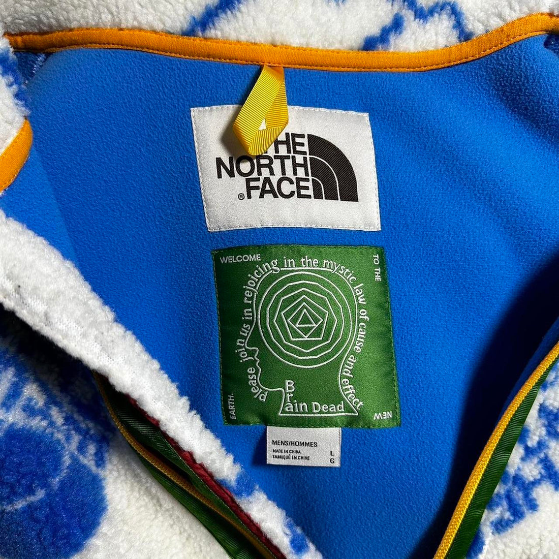 North Face Braindead Repeat Logo Sherpa Fleece
