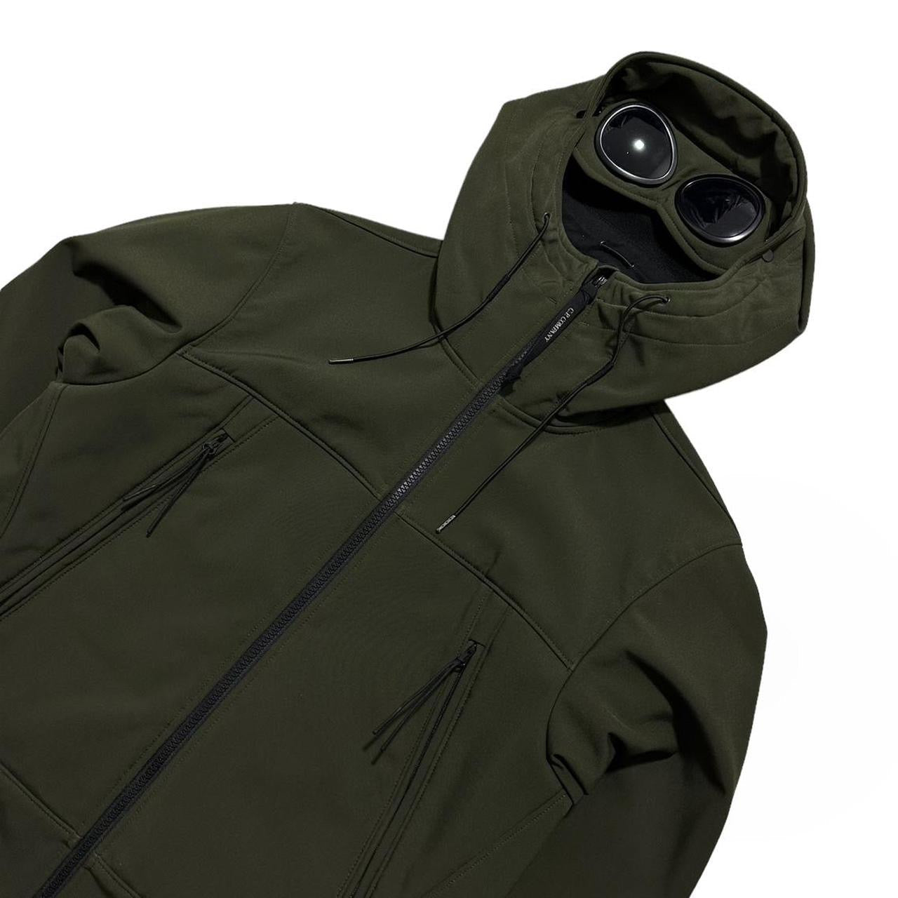 CP Company Khaki Soft Shell Goggle Jacket TobyTides