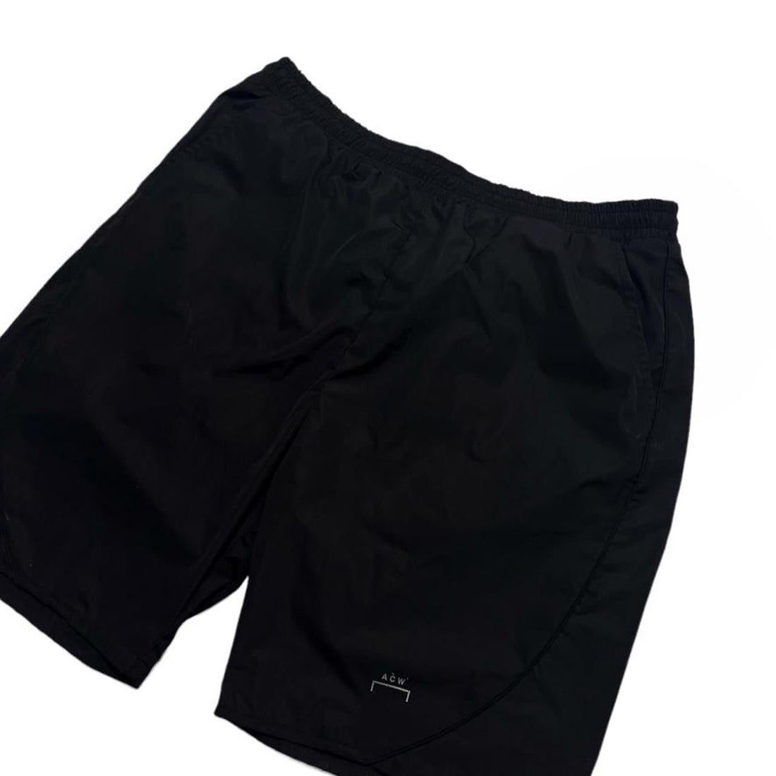 A Cold Wall Black Nylon Side Logo Shorts