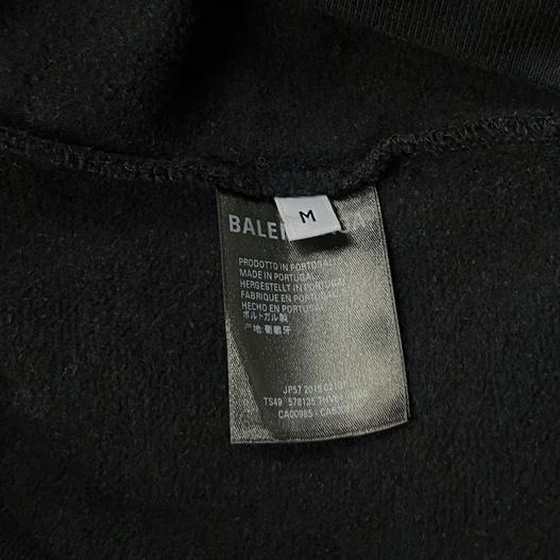 Balenciaga black Eco pullover hoodie