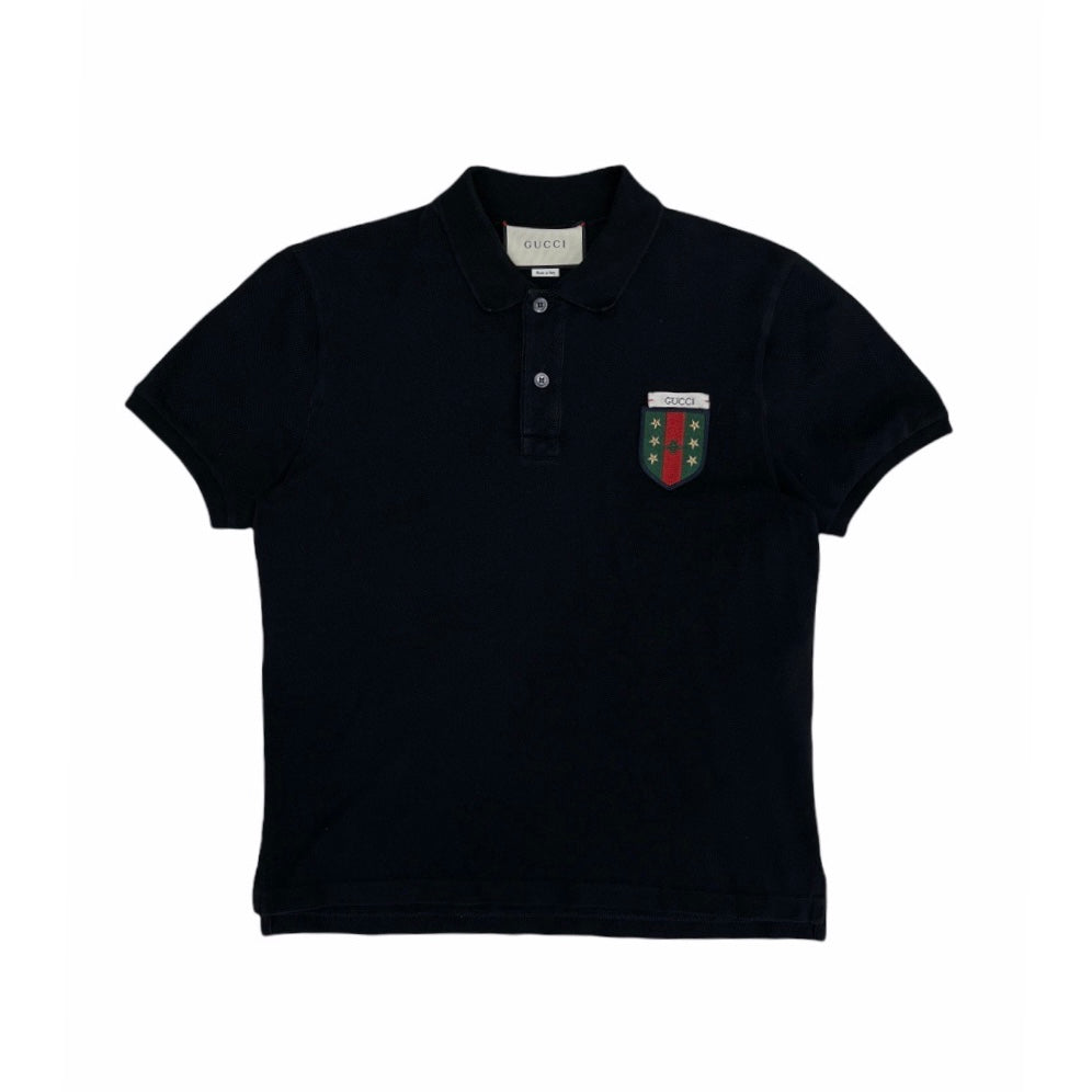 Gucci black polo short sleeve top