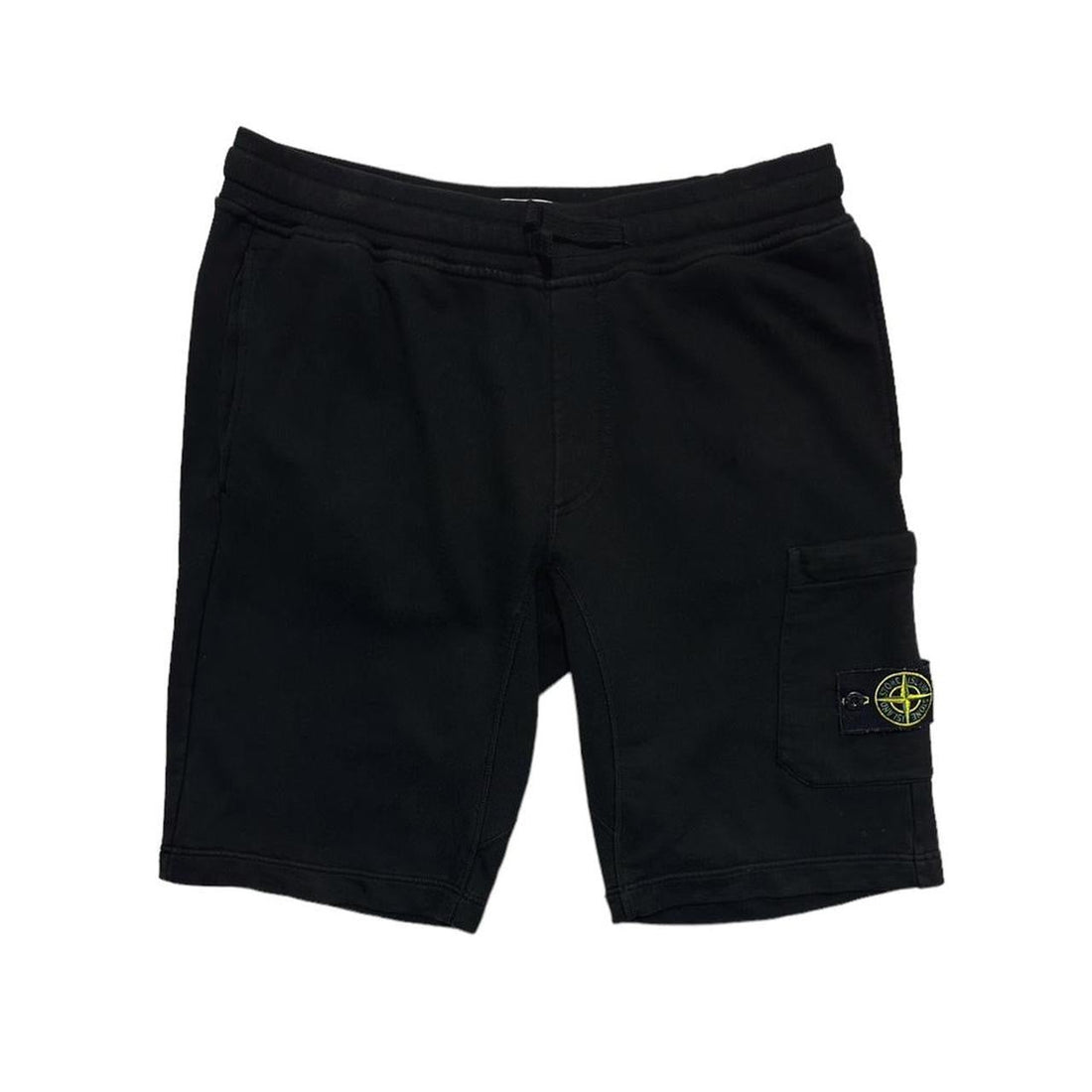 Stone Island Black Sweapants Shorts