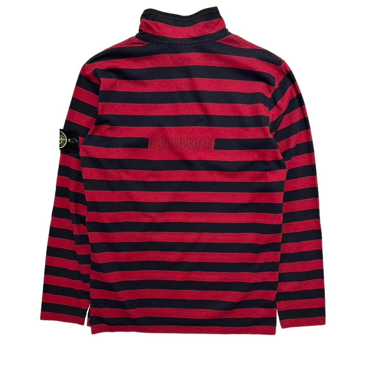 Stone Island Supreme Striped Quarter Zip – TobyTides