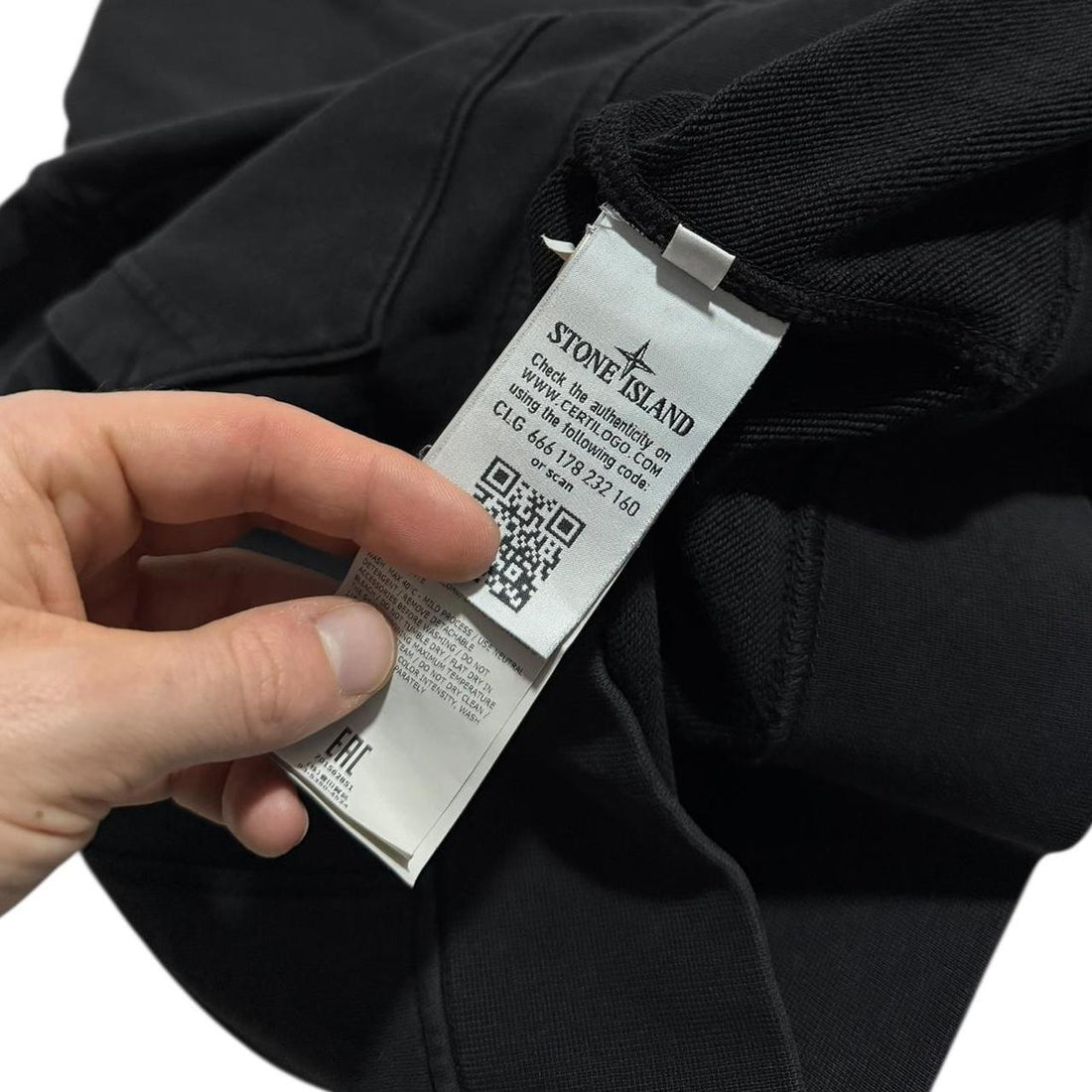 Stone Island Black Pullover Hoodie