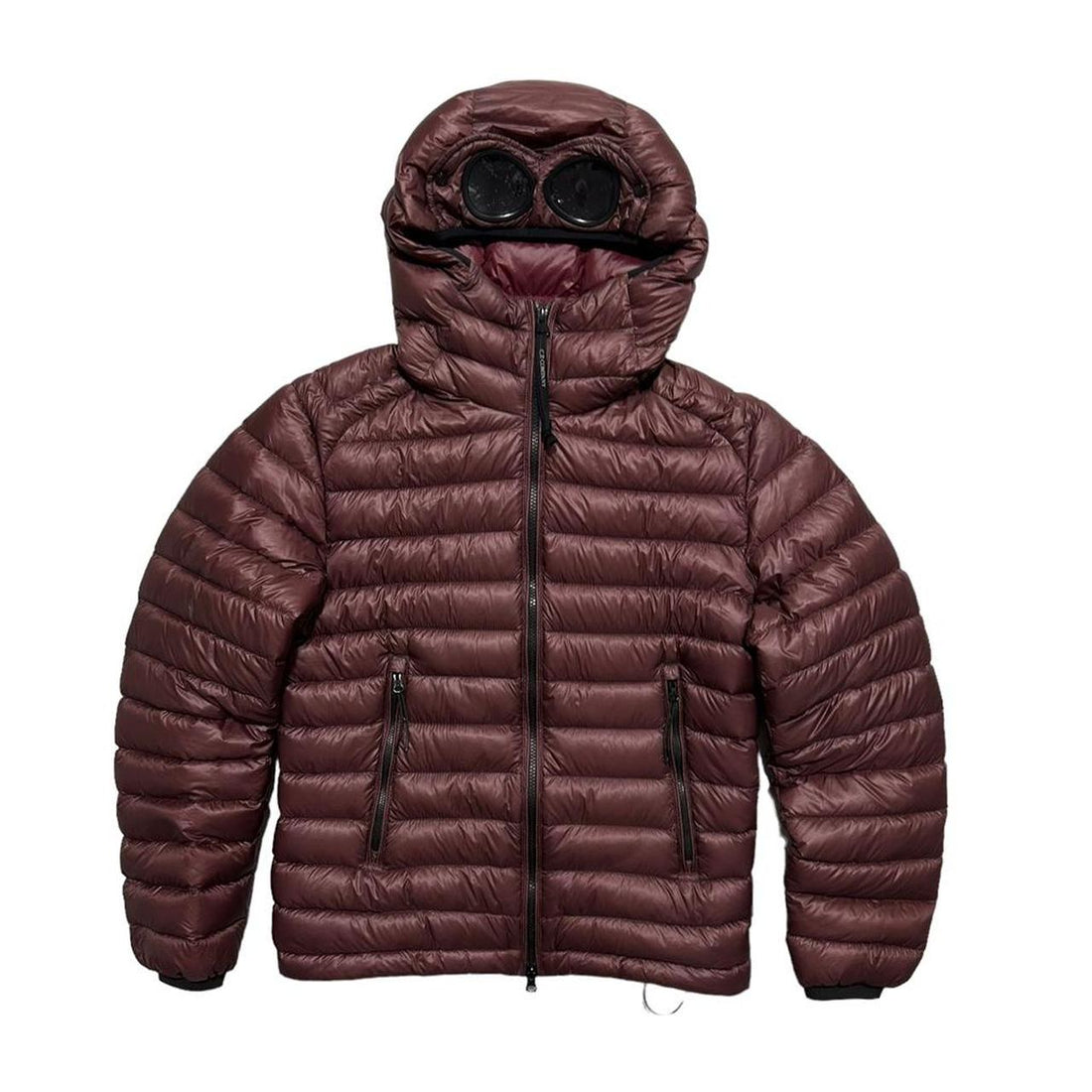 CP Company D.D. Shell Maroon Down Goggle Jacket