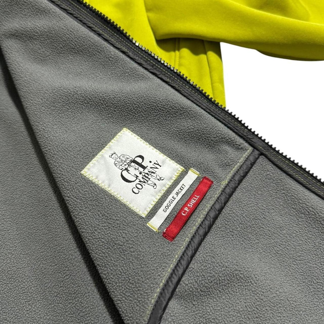 CP Company Lime Soft Shell Goggle Jacket