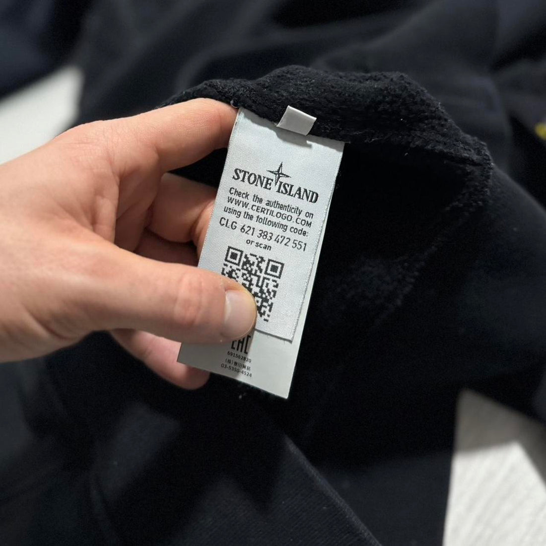 Stone Island Black Pullover Hoodie